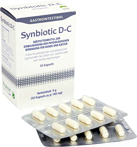 Dechra - Synbiotic D-C Diätfuttermittel Kapseln für Hunde/Katzen 50-Stücke von Naisee
