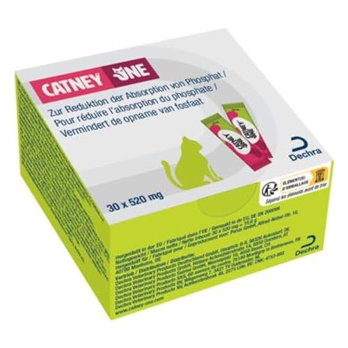 Dechra Catney One | 30 x 520 mg | Ergänzungsfuttermittel für besondere Ernährungszwecke bei Katzen | Zur Unterstützung der Nierenfunktion bei chronischer Niereninsuffizienz von Dechra