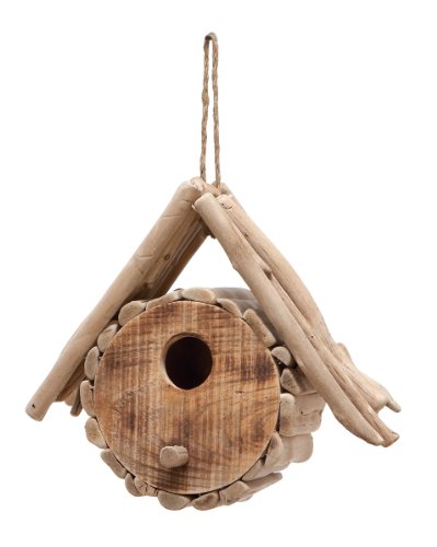 Deco 79 20302 Vogelhaus aus Holz, 25,4 x 25,4 cm von Deco 79