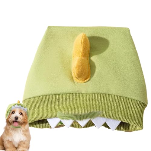 Decorhome Beruhigender Hundehut – Trendige Tierkostüm-Kopfbedeckung | Verstellbare, Beruhigende Beanie-Mütze Für Alle Hunde Und Katzen | Haustier-Kopfbedeckung In Dinosaurierform | Beruhigendes, Komfo von Decorhome