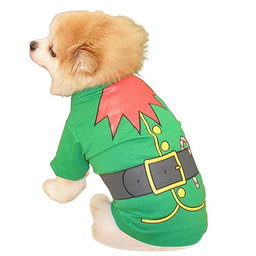 Decorhome Hunde-Weihnachtsoutfit - Lustiger Haustier-Weihnachtsmantel, warme Kapuzenpullover-Kleidung | Weiche, hautfreundliche, warme Kapuzenkleidung für Welpen-Baumwoll-Outfits von Decorhome