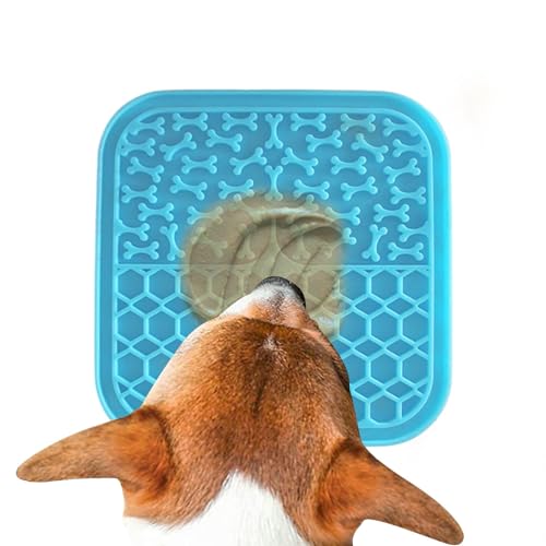 Decorhome Leckpad für Hunde, Leckmatte für Welpen - Beruhigende Leckleck-Futtermatte für Katzen - Silikon-Leckmatte für Slow Feeder, perfekt für Futter, Leckereien, kreative Leckmatte für Slow Feeder von Decorhome