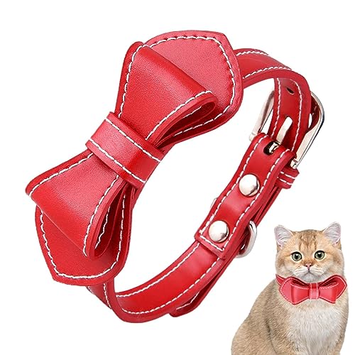 Fliegehalsband für Katze,Verstellbare dekorative Halsbänder mit Schnalle aus Legierung für Haustiere | Süßes Katzenzubehör für drinnen und draußen, buntes Halsband für kleine Hunde als Decorhome von Decorhome