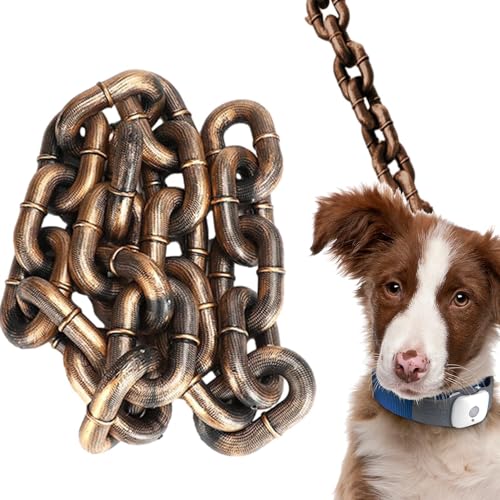 Hundeleinenkette – 2M Hundeleine Hundeleinenkette | Hundeseil Aus Metall | Robuste, Strapazierfähige Anti-Biss-Hundetrainingsleinen | Große Eisenkettenleine Heimtierbedarf | Kausichere Haustierleine Z von Decorhome