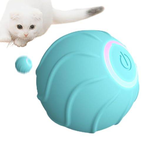 Interaktiver Katzenball, 200 MAh Akkukapazität, Automatisch Beweglicher Ball Mit Super-Treiber, Wiederaufladbarer Rotierender Ball, Bewegungsaktivierung, Elektrischer Katzenball, Intelligentes von Decorhome