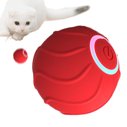 Interaktiver Katzenball, 200 MAh Akkukapazität, Automatisch Beweglicher Ball Mit Super-Treiber, Wiederaufladbarer Rotierender Ball, Bewegungsaktivierung, Elektrischer Katzenball, Intelligentes von Decorhome