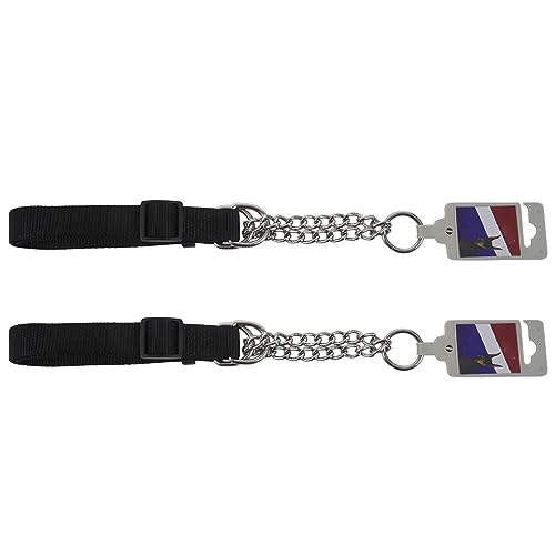 Decqerbe 2 x verstellbares Hundehalsband, schwarz von Decqerbe