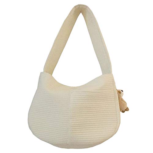 Decqerbe Handgefertigte Canvas-Tasche, süße Haustiertasche, Kuriertasche, weibliche Tasche, Schultertasche von Decqerbe