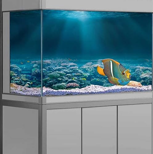 Hintergrund für Aquarium, Unterwasser-Dekoration, Unterwasser-Dekoration, Unterwasser-Hintergrund, Tiefsee-U-Boot-Landschaft, Aquarium-Hintergrund, 91,4 x 45,7 cm, Polyester-Terrarium-Hintergrund von DeeCabin