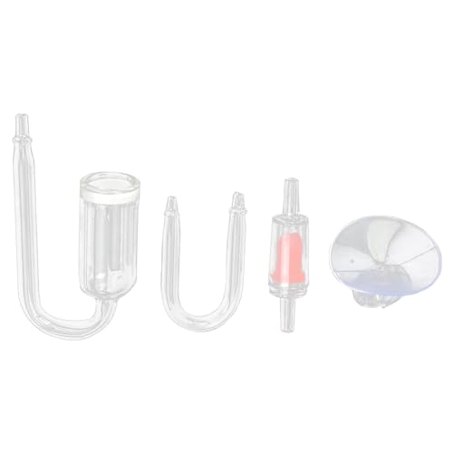 Deewar CO2 Diffusor - Glas CO2 Aquarium Kit, Glas CO2 Monitor Kit, CO2 Refiner, CO2 Diffusor Aquarium Glas für Aquarienpflanzen, Geeignete Tanks Glas Bubbler Reaktor Verbessern Aquarium Pflanzen von Deewar