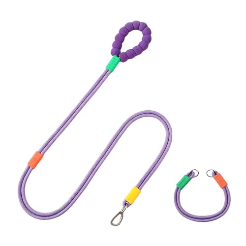 Hundehalsband – Welpenhalsband und Zugseil-Set | Verstellbares Hundehalsband-Set, Seil, Hundehalsband und Seil-Set, Kombination, niedliche Haustierhalsbänder mit Leine, Haustierhalsband für von Deewar