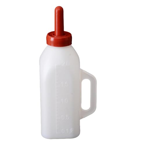 Lamm Feeder - 2L Lamm Fütterungsflasche | Kleine Lammflasche | Viehbedarf | Bauernhof Ziegen Milch Feeder mit Griff | Kalbflaschen und Nippel für Kätzchen, Welpen, Kaninchen, Kleintiere von Deewar