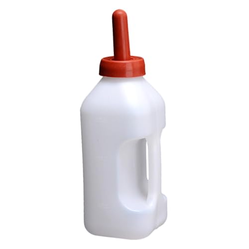 Lamm Feeder - 2L Lamm Fütterungsflasche | Kleine Lammflasche | Viehbedarf | Bauernhof Ziegen Milch Feeder mit Griff | Kalbflaschen und Nippel für Kätzchen, Welpen, Kaninchen, Kleintiere von Deewar