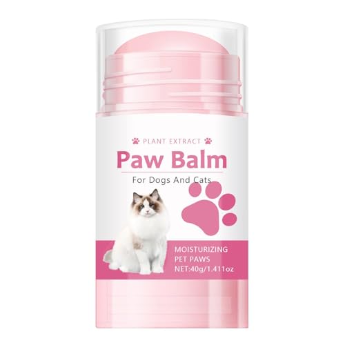 Paw Care Cream - 40g Pfotenschutzcreme | Hundepfotenbalsam für trockene Pfoten Katze Hund rissige Pfoten Entfernung Wachs, Pfotenschutz gegen , Pfotenschutz Balsam für Hunde Haustierzubehör von Deewar