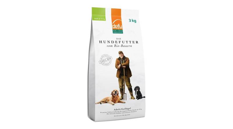 Defu Bio Trockenfutter Geflügel für Hunde  - 3000 g - Premiumqualität von Defu von Defu