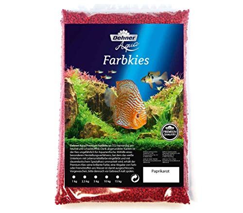 Dehner Aqua Aquarienkies, Körnung 2-3 mm, 5 kg, rot von Dehner