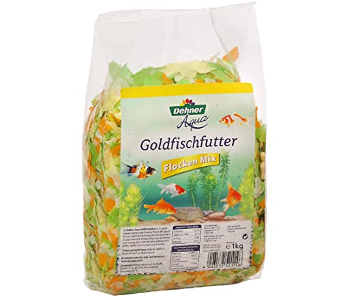 Dehner Aqua Goldfischfutter Flocken Mix, 1 kg (1er Pack) von Dehner