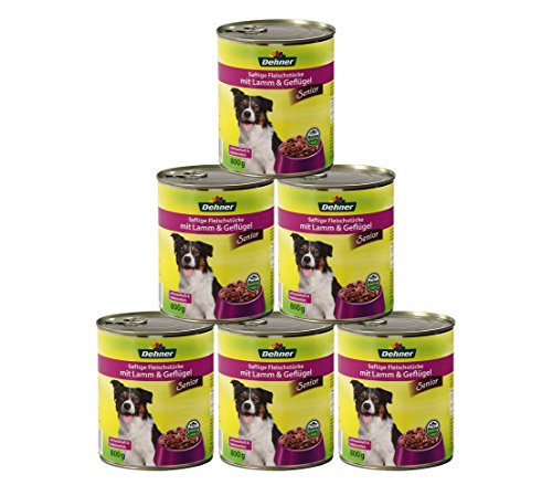 Dehner Lieblinge Hundefutter Senior, Lamm und Geflügel, 6 x 800 g (4.8 kg) von Dehner