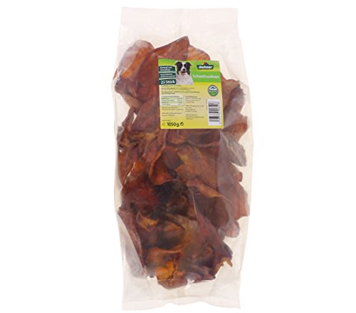 Dehner Lieblinge Hundesnack, Leckerli 100 % natürlich, Kausnack für Hunde, Schweineohren, 1050 g von Dehner