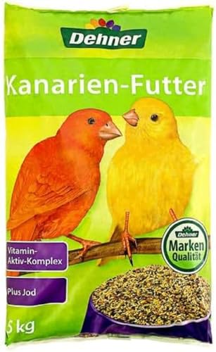 Dehner Kanarien-Futter, mit Vitamin-Aktiv-Komplex und Jod, 5 kg von Dehner