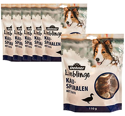 Dehner Lieblinge Hundesnack, Premium Hundeleckerli getreidefrei, Kausnack für ausgewachsene Hunde, Ente, 6 x 110 g (660 g) von Dehner