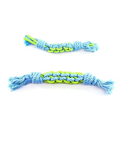 Dehner Lieblinge Hundespielzeug Spieltau-Set Champ, Größe S, Länge 23 cm, Größe M, Länge 41 cm, Gummi/Baumwolle, blau/grün Dehner Lieblinge Hundespielzeug Spieltau-Set Champ, Größe S, Länge 23 cm, Größe M, Länge 41 cm, Gummi/Baumwolle, blau/grün von Dehner