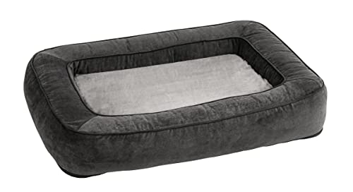 Dehner Lieblinge Orthopädisches Hunde- und Katzenbett, eckig, 55 x 80 x 17 cm, Polyester, schwarz von Dehner