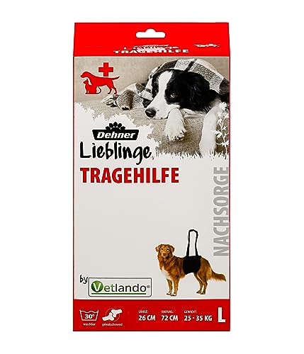 Dehner Lieblinge Tragehilfe für Hunde, Größe L, ca. 18 x 53 cm, Polyester, schwarz von Dehner