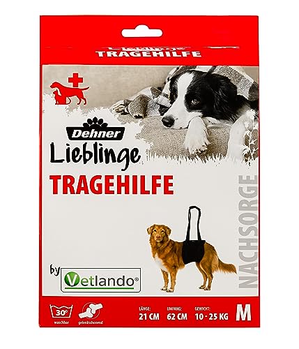 Dehner Lieblinge Tragehilfe für Hunde, Größe M, ca. 21 x 62 cm, Polyester, schwarz von Dehner