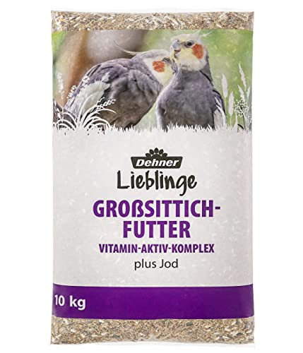 Dehner Lieblinge Vogelfutter, Großsittich-Futter, Vitamin-Aktiv-Komplex,10 kg von Dehner