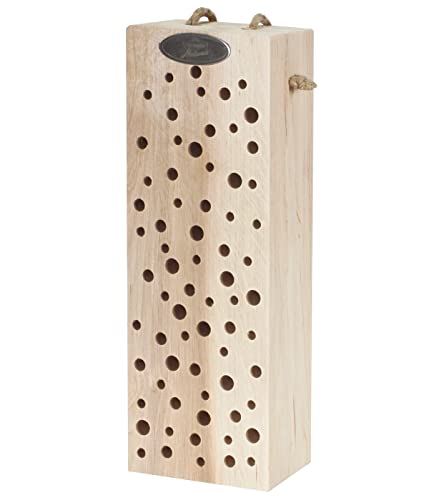 Dehner Natura Insektenhotel Romina, ca. 10 x 29 x 6 cm, aus Karton aus FSC®-zertifiziertem Kiefernholz / Metall, natur von Dehner