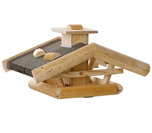 Dehner Natura Wildvogel-Futterhaus Watzmann, ca. 54 x 38 x 30 cm, Holz, natur von Dehner