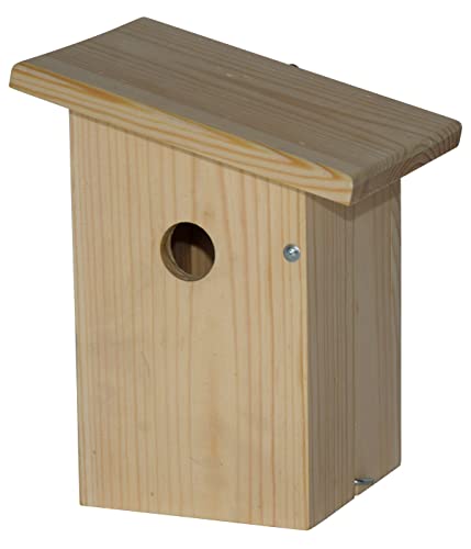 Dehner Natura Premium Wildvogel Nistkasten Jonna, Vogelhaus / Vogelnistkasten für Wildvögel, robust, ca. 19 x 24 x 16 cm, aus FSC - zertifiziertem Kiefernholz, natur von Dehner