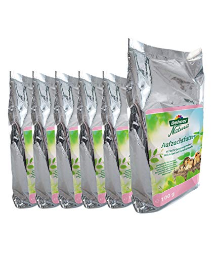 Dehner Natura Premium Wildvogelfutter, Aufzuchtfutter für junge / elternlose Wildvögel, Ganzjahresfutter proteinreich, hochwertiges Vogelfutter für Wildvögel, 6 x 100 g (600 g) von Dehner