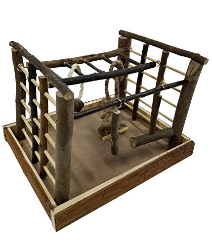 Dehner Vogelzubehör Spielzeug Matchfield, ca. 35 x 29 x 25 cm, Holz/Sisal, natur, 1 Stück (1er Pack) von Dehner