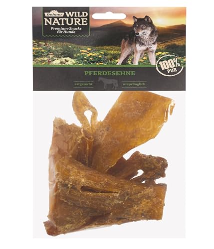 Dehner Wild Nature Hundesnack, Premium Leckerli glutenfrei / getreidefrei, Kausnack für Hunde, Pferdesehnen, 200 g von Dehner