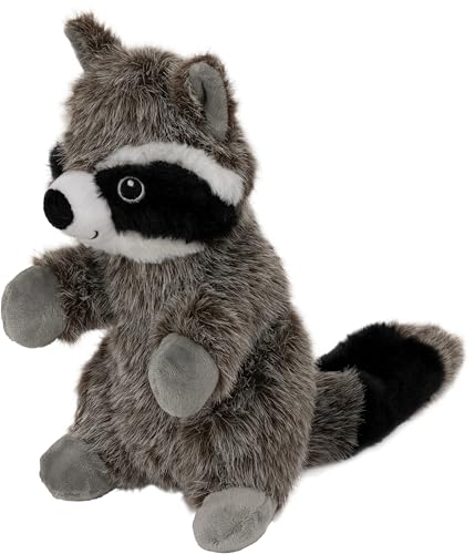 Dehner Wild Nature Hundespielzeug Wild Racoon, mit Quitscher, Höhe 24 cm, Polyester, grau/schwarz von Dehner