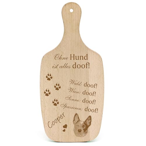 Dekolando Deko Hundeschild Geschenk Hund Australian Cattle Dog -... Alles Doof- Hundeschilder Hundebesitzer Hundemama Hundepapa Hundeliebhaber Hundehalter von Dekolando