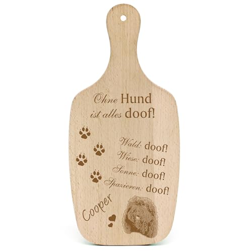 Dekolando Deko Hundeschild Geschenk Hund Barbet -... Alles Doof- Hundeschilder Hundebesitzer Hundemama Hundepapa Hundeliebhaber Hundehalter von Dekolando