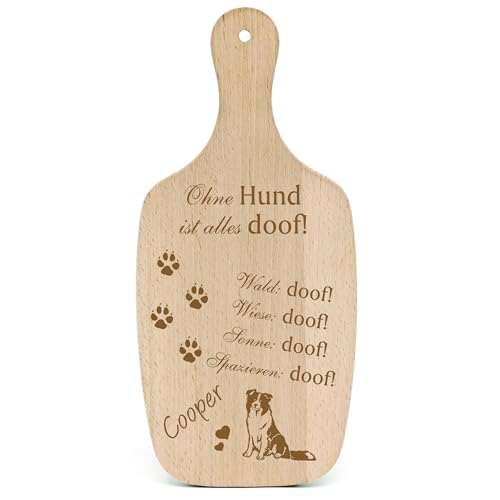 Dekolando Deko Hundeschild Geschenk Hund Border Collie -... Alles Doof- Hundeschilder Hundebesitzer Hundemama Hundepapa Hundeliebhaber Hundehalter von Dekolando