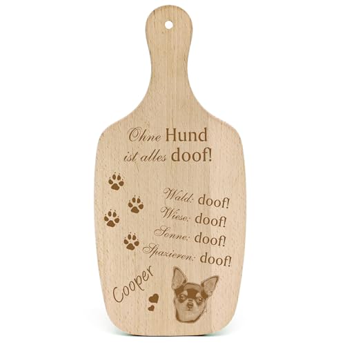 Dekolando Deko Hundeschild Geschenk Hund Chihuahua Kurzhaar -... Alles Doof- Hundeschilder Hundebesitzer Hundemama Hundepapa Hundeliebhaber Hundehalter von Dekolando