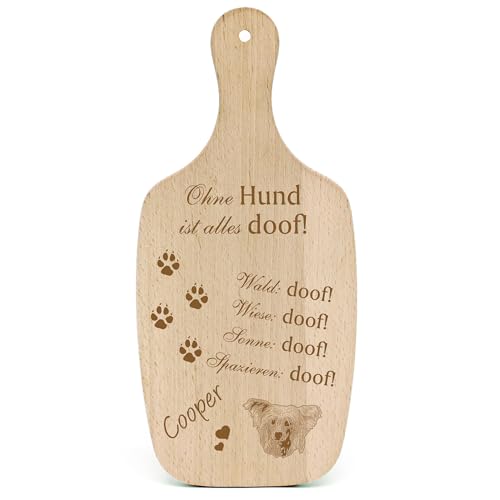 Dekolando Deko Hundeschild Geschenk Hund Chinesischer Schopfhund Kopf -... Alles Doof- Hundeschilder Hundebesitzer Hundemama Hundepapa Hundeliebhaber Hundehalter von Dekolando