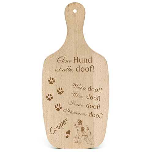 Dekolando Deko Hundeschild Geschenk Hund Foxterrier -... Alles Doof- Hundeschilder Hundebesitzer Hundemama Hundepapa Hundeliebhaber Hundehalter von Dekolando