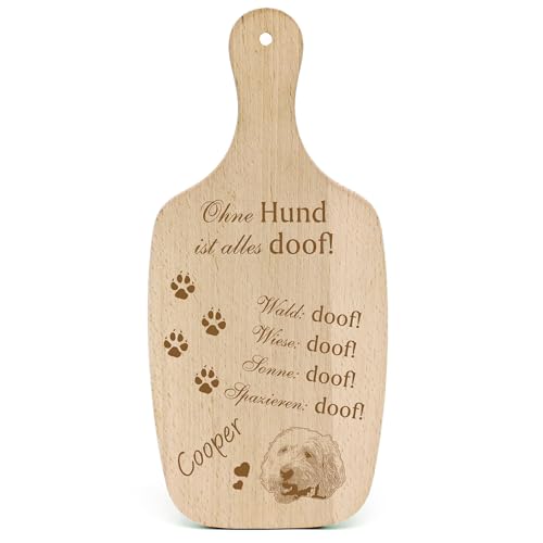 Dekolando Deko Hundeschild Geschenk Hund Irish Soft Coated Wheaten Terrier -... Alles Doof- Hundeschilder Hundebesitzer Hundemama Hundepapa Hundeliebhaber Hundehalter von Dekolando