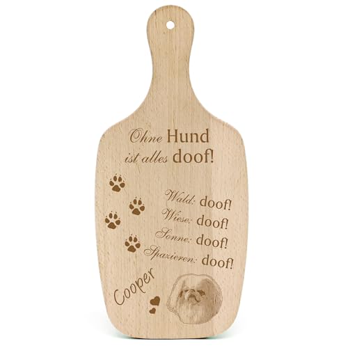 Dekolando Deko Hundeschild Geschenk Hund Japan Chin -... Alles Doof- Hundeschilder Hundebesitzer Hundemama Hundepapa Hundeliebhaber Hundehalter von Dekolando