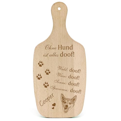 Dekolando Deko Hundeschild Geschenk Hund Norwegischer Lundehund -... Alles Doof- Hundeschilder Hundebesitzer Hundemama Hundepapa Hundeliebhaber Hundehalter von Dekolando