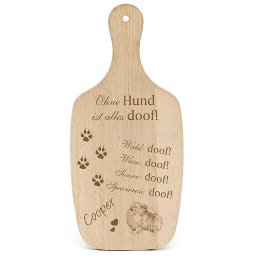 Dekolando Deko Hundeschild Geschenk Hund Pomeranian Zwergspitz -... Alles Doof- Hundeschilder Hundebesitzer Hundemama Hundepapa Hundeliebhaber Hundehalter von Dekolando