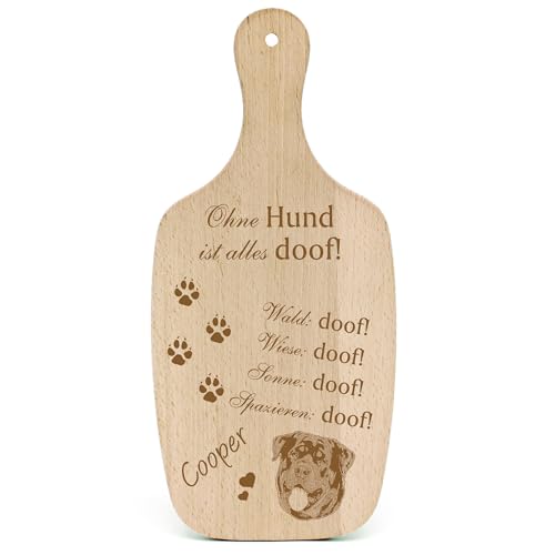 Dekolando Deko Hundeschild Geschenk Hund Rottweiler Kopf -... Alles Doof- Hundeschilder Hundebesitzer Hundemama Hundepapa Hundeliebhaber Hundehalter von Dekolando