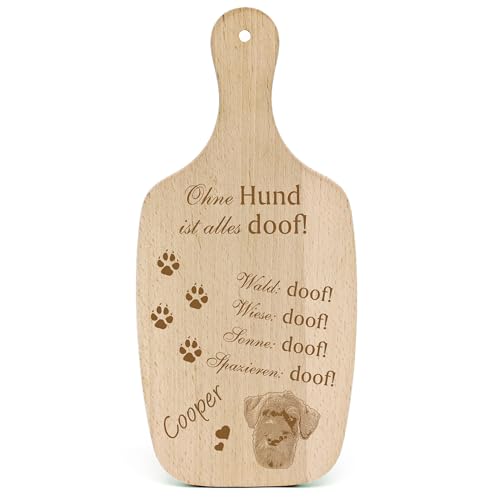 Dekolando Deko Hundeschild Geschenk Hund Schnauzer Kopf -... Alles Doof- Hundeschilder Hundebesitzer Hundemama Hundepapa Hundeliebhaber Hundehalter von Dekolando