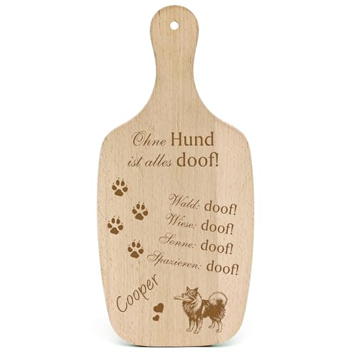 Dekolando Deko Hundeschild Geschenk Hund Wolfspitz -... Alles Doof- Hundeschilder Hundebesitzer Hundemama Hundepapa Hundeliebhaber Hundehalter von Dekolando